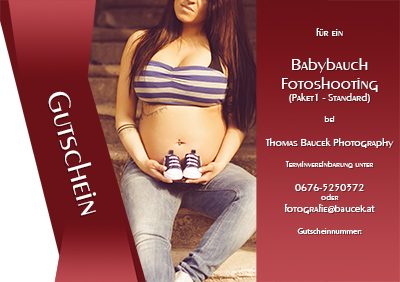 Gutschein Babybauch Fotoshooting Paket1