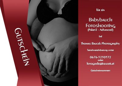 Gutschein Babybauch Fotoshooting Paket2
