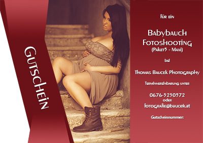 Gutschein Babybauch Fotoshooting Paket3
