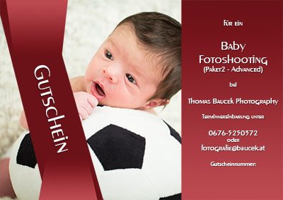 Gutschein Baby Fotoshooting Paket2